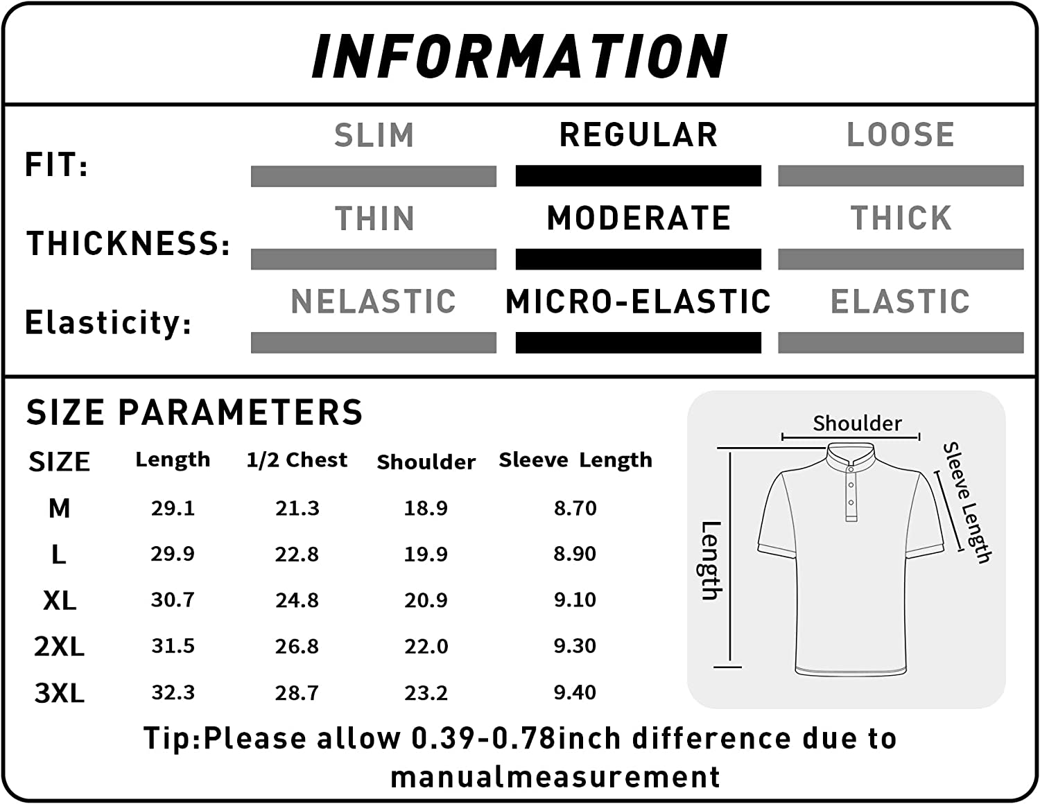 V VALANCH Golf Polo Shirts for Men Short Sleeve Moisture Wicking Summer Casual Collared Shirts Tennis Polo - Image 6